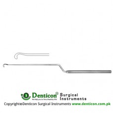 Hardy-Fahlbusch Micro Dissector Bayonet Shaped - Sharp Stainless Steel, 24 cm - 9 1/2"